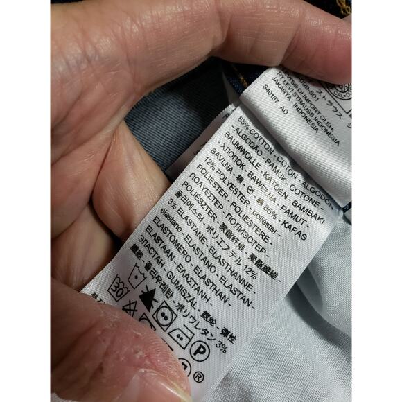 Levis Jeans Size 18 Short Womens Blue Pants Denim Classic Mid Rise Skinny NWT - Picture 7 of 16